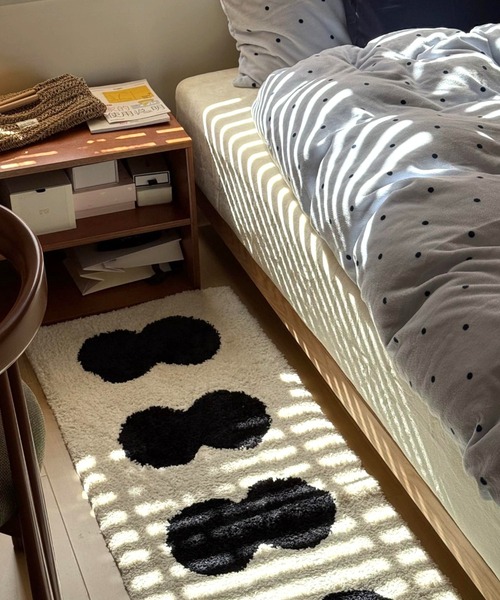 ラグ ラグマット Modern twindot bedside rug mat : ZOZOTOWN Yahoo!店