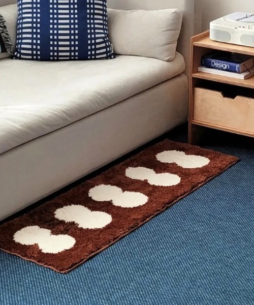 ラグ ラグマット Modern twindot bedside rug mat : ZOZOTOWN Yahoo!店