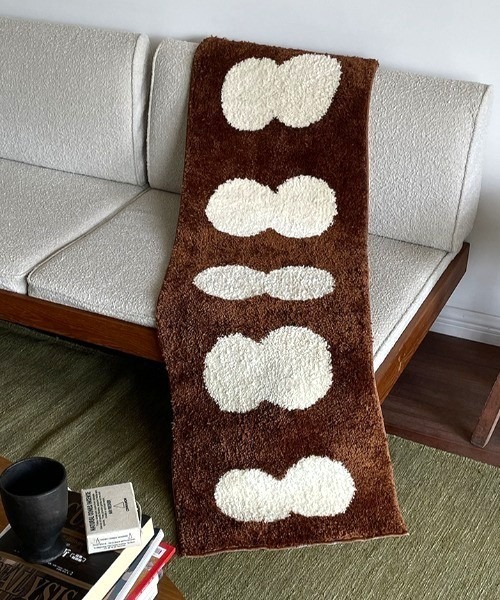 ラグ ラグマット Modern twindot bedside rug mat : ZOZOTOWN Yahoo!店