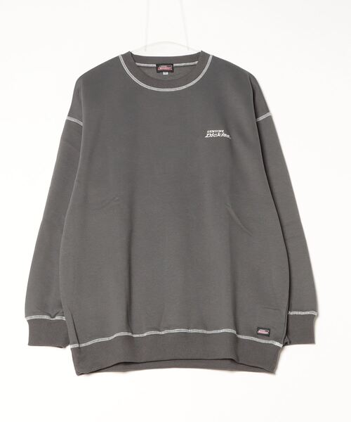 Munsingwear 中綿トレーナー グレー/黒 L 裏起毛 スニードジャック Dickies（ディッキーズ） トレーナー スウェット 「GENUINE DICKIES