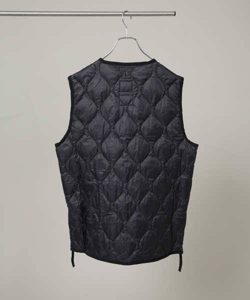 TAION（タイオン） ダウンベスト ベスト TAION/MILITARY V NECK W-ZIP