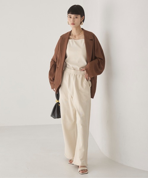 「ANGIE」 テーラードジャケット FREE ライトグレー レディース_画像3