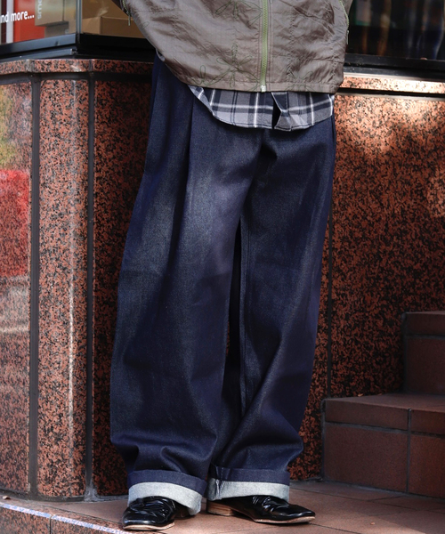WISM（ウィズム） ワイドパンツ ジーンズ SEVENTH / セブンス DENIM 