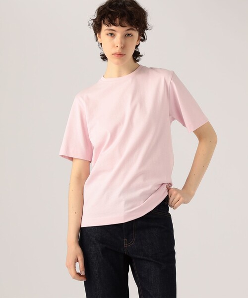 「ATON」 半袖Tシャツ 2 ライトグリーン レディース_画像3