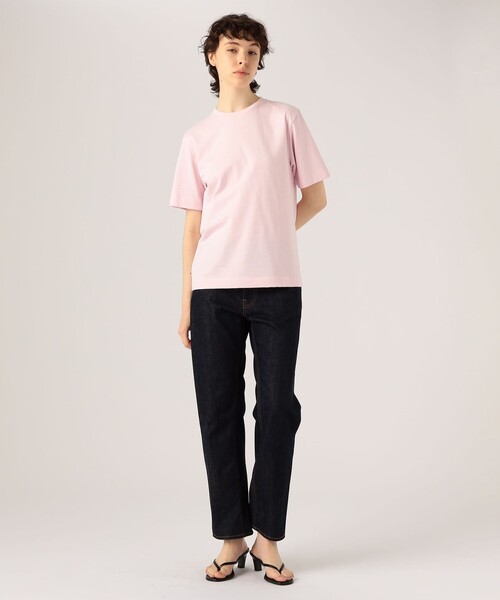 「ATON」 半袖Tシャツ 2 ライトグリーン レディース_画像4