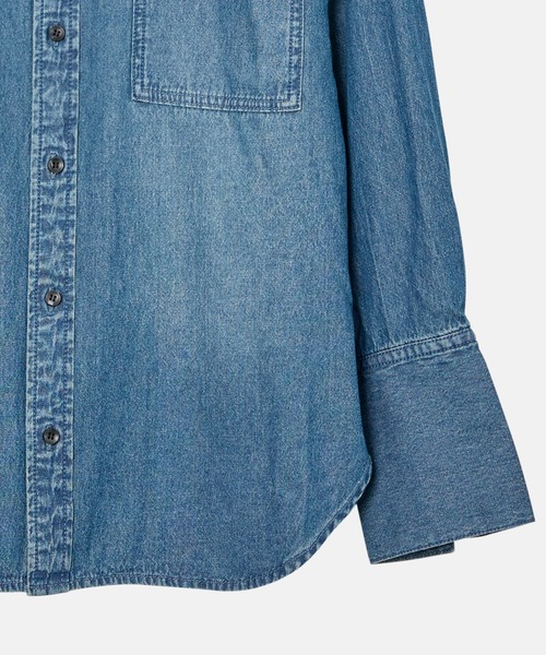 LE CIEL BLEU（ルシェルブルー） ブラウス シャツ デニムオーバー