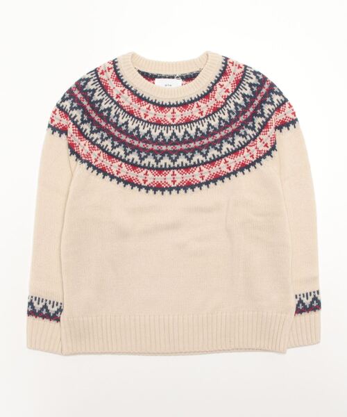 gim（ジム） 長袖ニット X-LARGE オフホワイト メンズ : ZOZOTOWN