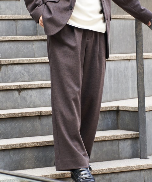 パンツ THE DAY KANEMASA KNITTING CLASSIC SLACKS THE DAY × KANEMASA KNITTING / CLASSIC SLACKS [BLACK] | 定番の