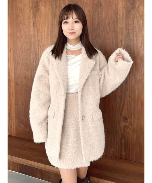 dazzlin（ダズリン） tシャツ チョーカー付ドレープシアーベロア