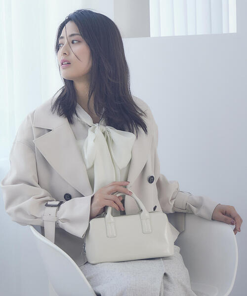 「PROPORTION BODY DRESSING」 7分袖ブラウス MEDIUM ブルー レディース_画像8