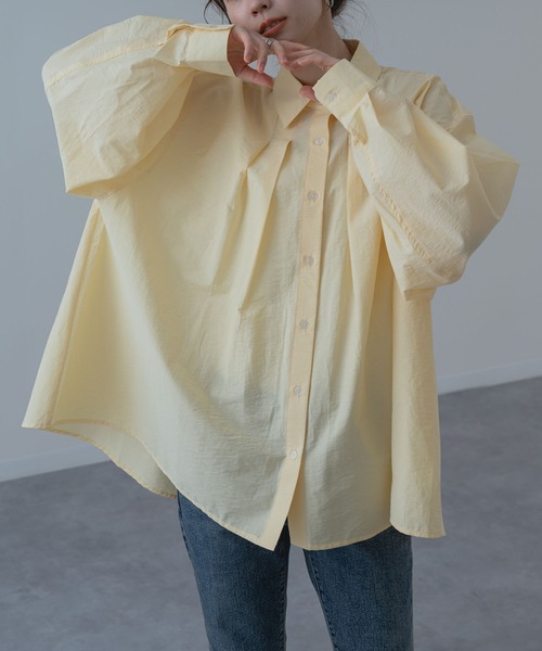 【未使用に近い】アルベロベロ 白 シャツ ブラウス チュニック サブロク（SABUROKU） ブラウス シャツ 「SABUROKU」ふんわり広がる