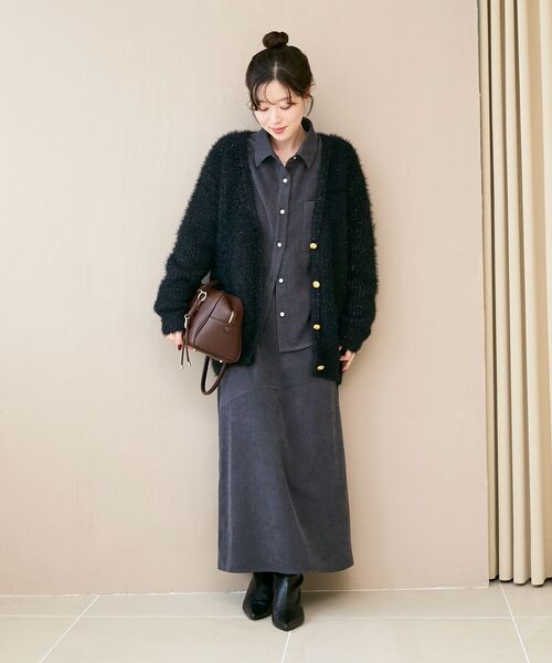 le.coeur blanc（ルクールブラン） スカート コーデュロイフレア