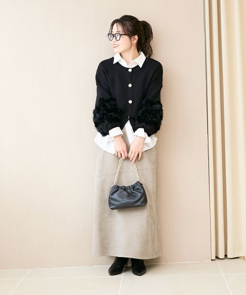 le.coeur blanc（ルクールブラン） スカート コーデュロイフレア