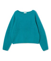 トゥモローランド　フラッフィーヤーン 2wayニット　ホワイト　Ballsey Ballsey（ボールジィ） ニット セーター フラッフィーヤーン Vネック