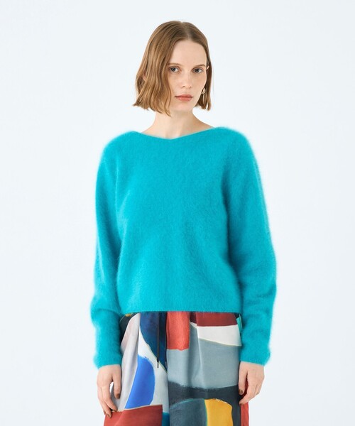 Ballsey フラッフィーヤーンニット Ballsey（ボールジィ） ニット セーター フラッフィーヤーン Vネック