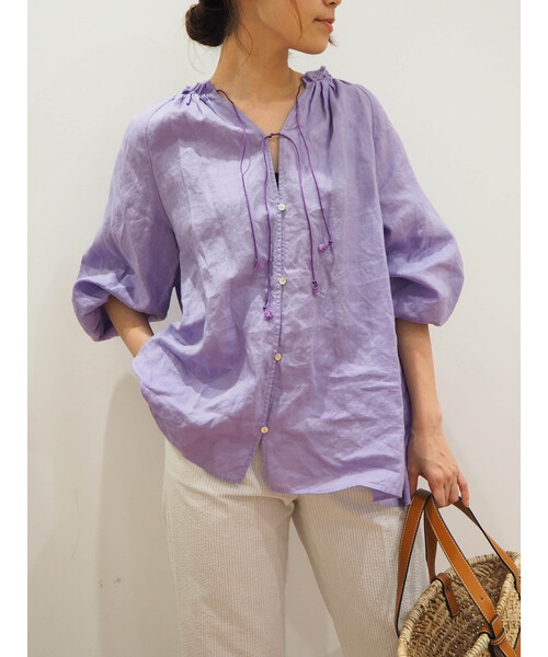 「COOMB」 長袖ブラウス FREE ホワイト レディース_画像6