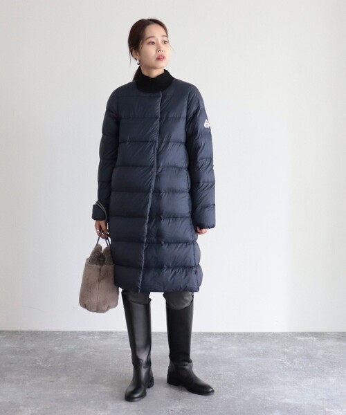 Pyrenex（ピレネックス） ダウンコート 38 ネイビー レディース