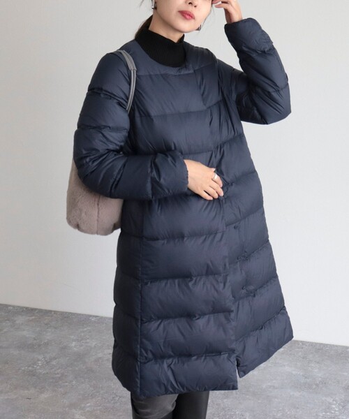 Pyrenex（ピレネックス） ダウンコート 38 ネイビー レディース