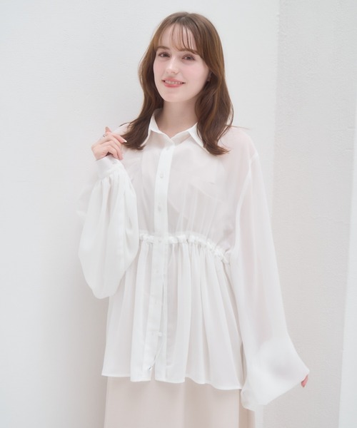 「mellowneon」 長袖シャツ FREE グレー レディース_画像2