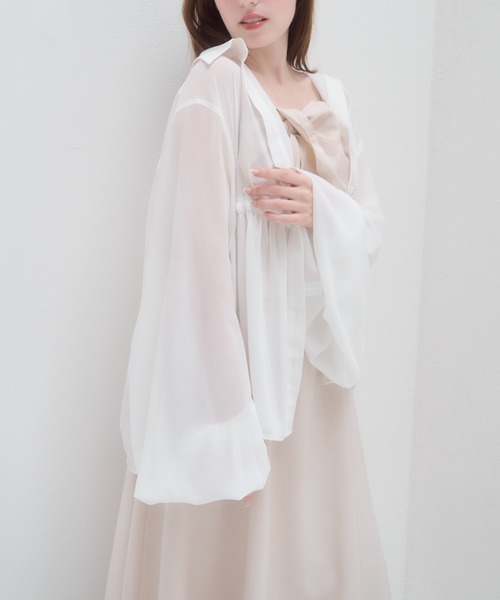 「mellowneon」 長袖シャツ FREE グレー レディース_画像5