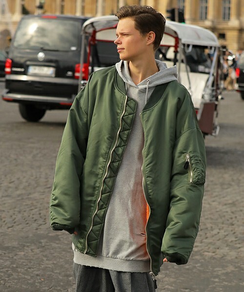 「LITHIUM HOMME」 中綿ブルゾン 46 ブラック メンズ_画像3