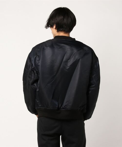 「LITHIUM HOMME」 中綿ブルゾン 46 ブラック メンズ_画像4