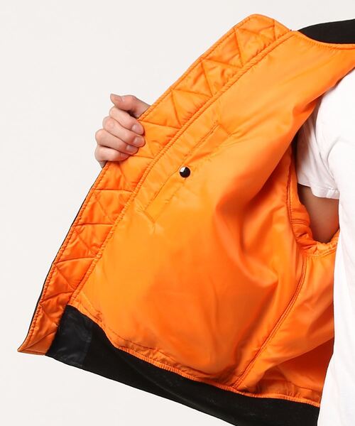 「LITHIUM HOMME」 中綿ブルゾン 46 ブラック メンズ_画像5