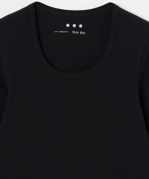 「three dots」 長袖カットソー SMALL ライトグレー レディース_画像3