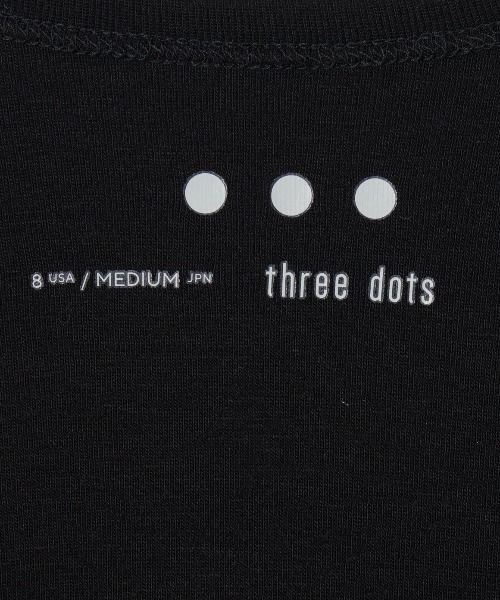 「three dots」 長袖カットソー SMALL ライトグレー レディース_画像5