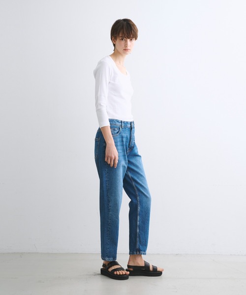 「three dots」 長袖カットソー SMALL ライトグレー レディース_画像9
