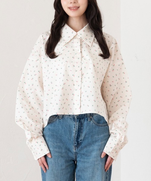 Cath Kidston（キャス・キッドソン） ブラウス シャツ ショート丈