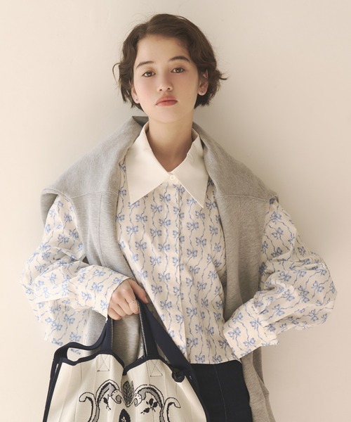 Cath Kidston（キャス・キッドソン） ブラウス シャツ ショート丈