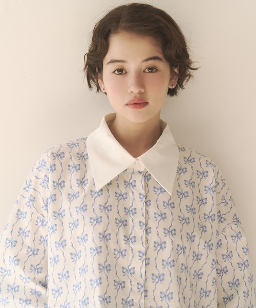 Cath Kidston（キャス・キッドソン） ブラウス シャツ ショート丈