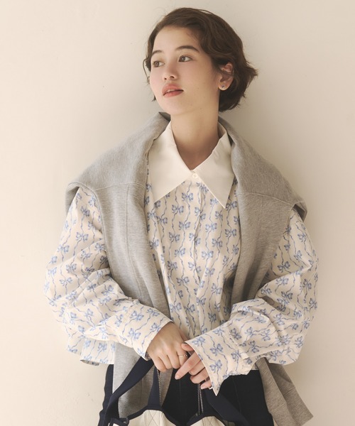 Cath Kidston（キャス・キッドソン） ブラウス シャツ ショート丈