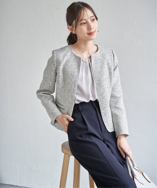 ikka（イッカ） ジャケット ノーカラージャケット 卒業式 「フォーマル