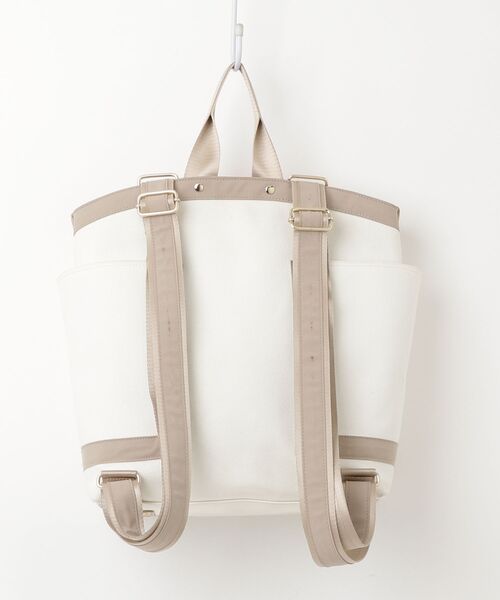 「LANVIN en Bleu」 ワンポイント2WAYバッグ - ホワイト レディース_画像2