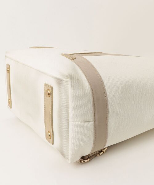 「LANVIN en Bleu」 ワンポイント2WAYバッグ - ホワイト レディース_画像3