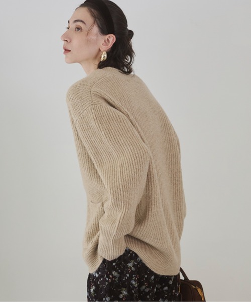 「ANGIE」 ニットカーディガン FREE オレンジ レディース_画像7