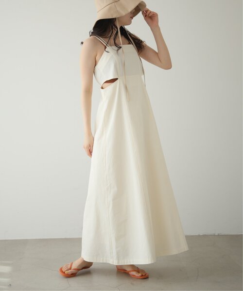 「RAY CASSIN」 キャミソールワンピース FREE ネイビー レディース_画像9
