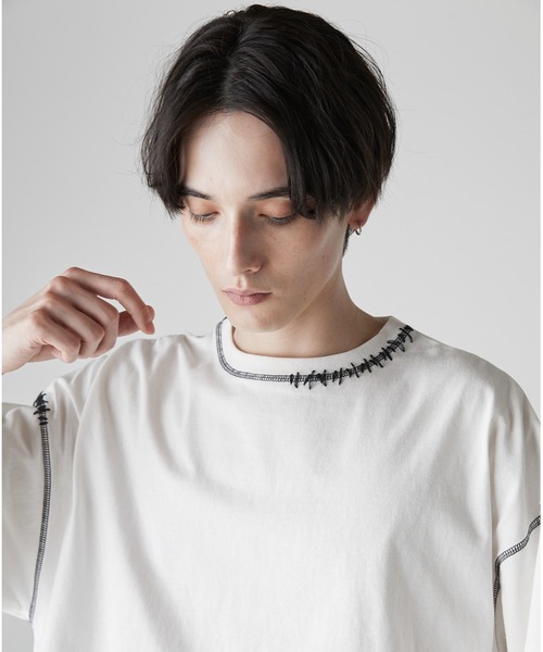 「CIASENSE」 長袖Tシャツ M ホワイト メンズ_画像7