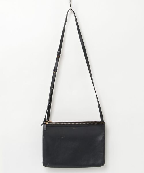 本日発送CÉLINE ショルダーバッグ ホワイト/ブラック CELINE（セリーヌ） ショルダーバッグ MEDIUM CAMILLE 16 SOFT