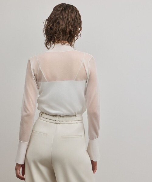 ★グレースコンチネンタル　シャーリングシアーニットトップ シアーニットトップ / GRACE CONTINENTAL | GRACE CONTINENTAL