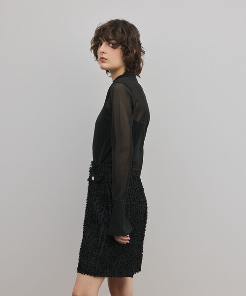 【新品タグ付】 Grace Continental バイカラーシアーニット バイカラーシアーニットワンピース / GRACE CONTINENTAL | GRACE