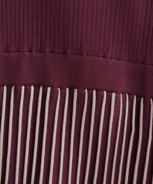 「natural couture」 ニットワンピース FREE ネイビー レディース_画像7