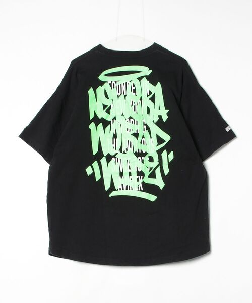 「NEW ERA」 ワンポイント半袖Tシャツ X-LARGE ブラック メンズ_画像2