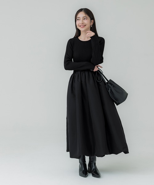 「coca(coca)」 ドッキングワンピース L ブラック レディース_画像3