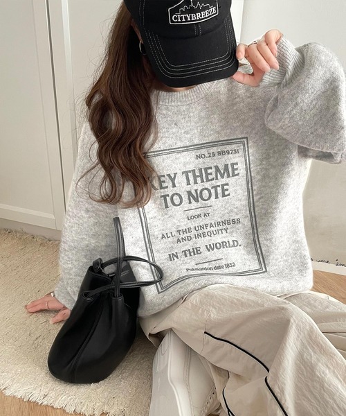 「classicalelf」 長袖ニット MEDIUM チャコール レディース_画像2