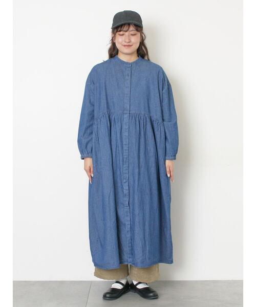 Samansa Mos2（サマンサモスモス） ワンピース デニムバンドカラー