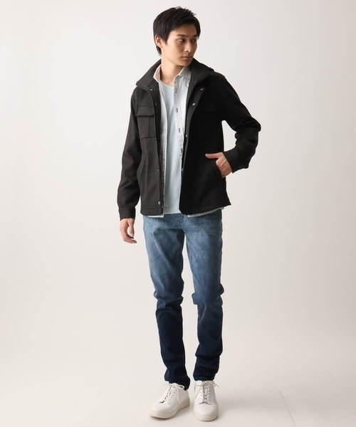 「MK MICHEL KLEIN HOMME 」 ブルゾン 51 ネイビー メンズ_画像4