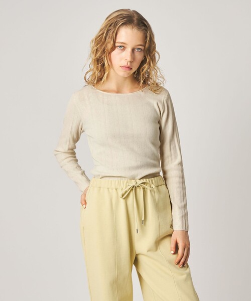 ニット セーター 「Steven Alan」アイレット プルオーバー レディースの画像
